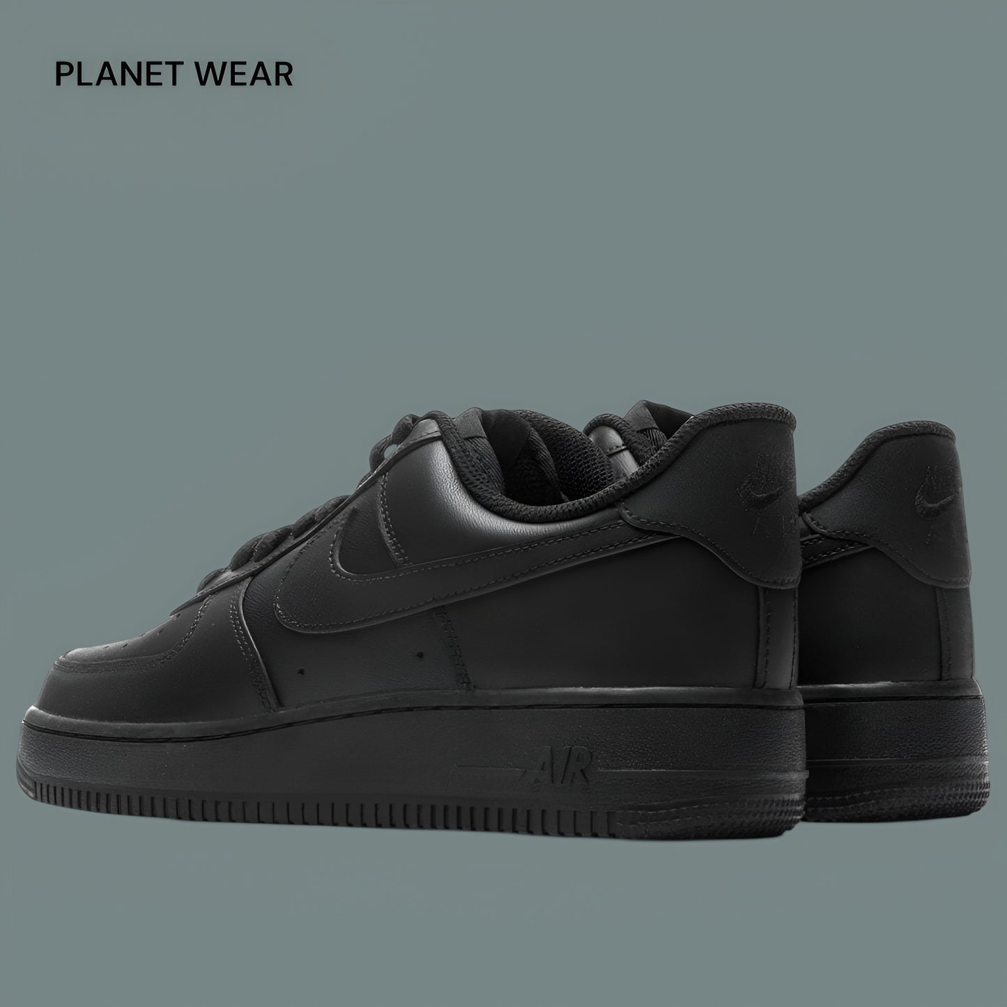 NIKE AIR FORCE ONE BLACK BLACK